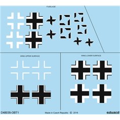 Eduard 1:48 Kalkomanie NATIONAL INSIGNIA do Focke Wulf Fw-190 A-5 dla Eduard