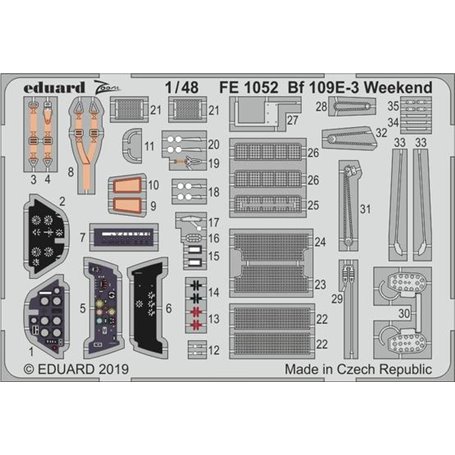 Eduard Bf 109E-3 Weekend 1/48 dla EDUARD