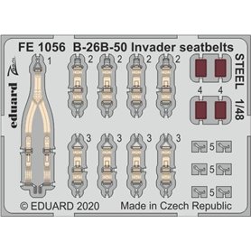 Eduard B-26B-50 Invader seatbelts STEEL 1/48