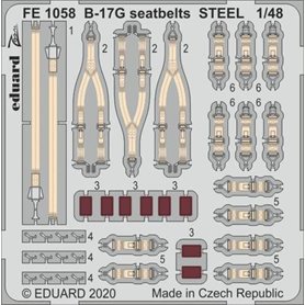 Eduard B-17G seatbelts STEEL 1/48