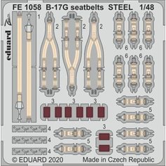 Eduard ZOOM 1:48 Pasy bezpieczeństwa STEEL do Boeing B-17G dla HKM