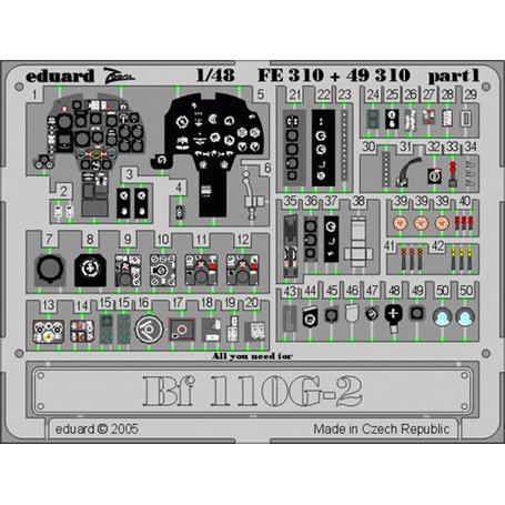 Eduard Bf 110G-2 1/48 dla REVELL/MONOGRAM