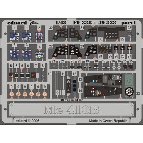 Eduard Me 410B 1/48 dla REVELL/MONOGRAM