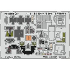 Eduard ZOOM 1:72 TBF / TBM-1 Avenger dla Hasegawa