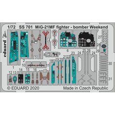 Eduard ZOOM 1:72 MiG-21MF FIGHTER-BOMBER dla Eduard - WEEKEND edition