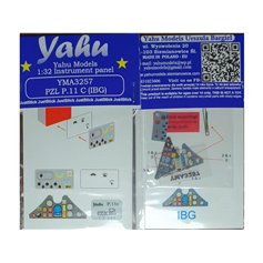 Yahu Models 1:32 Dashboard for PZL P.11C - IBG 