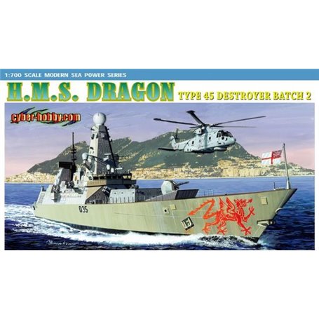 Dragon Cyber Hobby 7109 1/700 H.M.S. Dragon Type 45 Destroyer 