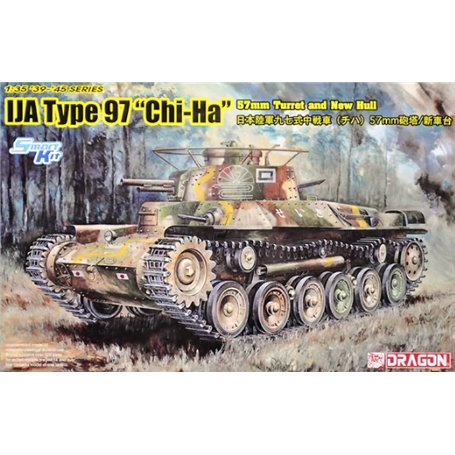 Dragon 6875 1/35 tYPE 97 "CHI-HA" 57mm w/New Hull