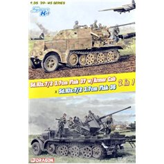 Dragon SMART KIT 1:35 Sd.Kfz.7/2 37mm Flak 37 + ARMORED CAB / Flak 36 - 2IN1 