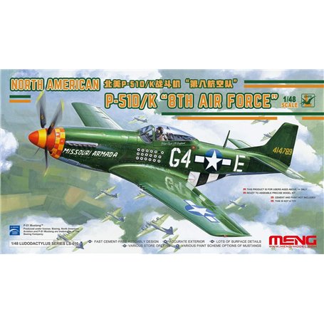 Meng LS-010 North American P-51D/K "8th Air Force"