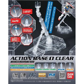 Bandai 74176 Action Base 1 Clear GUN57417