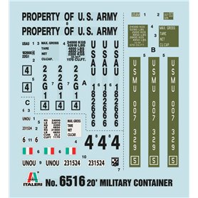 Italeri 6516 1/35 20 Military Container