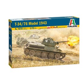 Italeri 7078 1/72 T34/76 Model 1943
