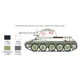 Italeri 7078 1/72 T34/76 Model 1943