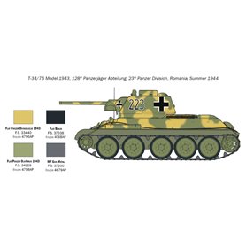 Italeri 7078 1/72 T34/76 Model 1943