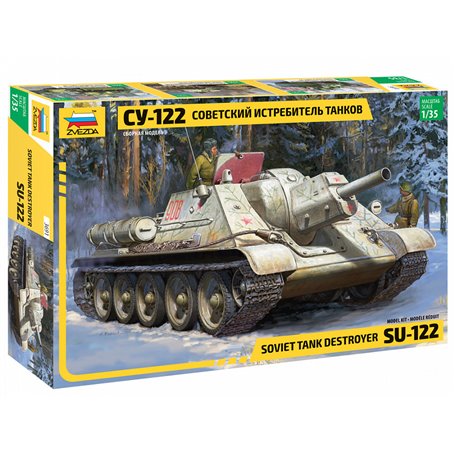 Zvezda 3691 1/35 SU-122 Self Propelled Gun