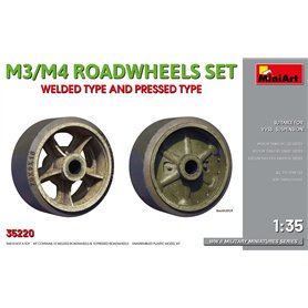 Mini Art 35220 M3/M4 Roadwheels set welded/pressed