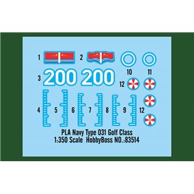Hobby Boss 83514 1/350 PLA Navy Type 031 Golf Class 