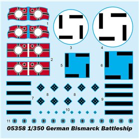 Trumpeter 05358 German Bismarck Battleship