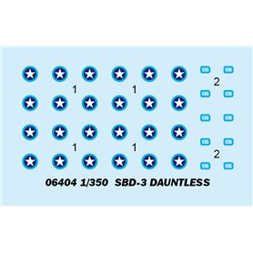 Trumpeter 06404 SBD-3 DAUNTLESS (Pre-painted)