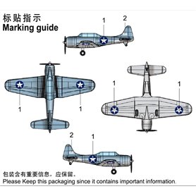 Trumpeter 06404 SBD-3 DAUNTLESS (Pre-painted)