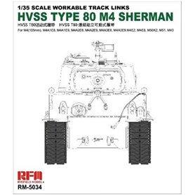 RFM-5034 1/35 HVSS T80 Track for M4 Sherman