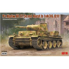 RFM 1:35 Pz.Kpfw.VI (7.5cm) Ausf.B (VK36.01) z ruchomymi gąsienicami