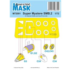 Special Hobby SPECIAL MASK 1:72 Maski do Super Mystere SMB-2 dla Special Hobby