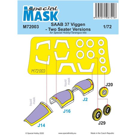 Special Hobby SPECIAL MASK M72003 Mask SAAB 37 two
