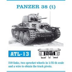 Friulmodel 1:35 Gąsienice metalowe do Pz.Kpfw.38(t) / Marder III / Grille Ausf.H / Ausf.M / Panzerjager 38(t)