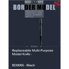 Border Model BD0065 Skalpel modelarski - REPLACEABLE MULTI-PURPOSE MODEL KNIFE - BLACK