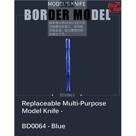 Border Model BD0065 Skalpel modelarski - REPLACEABLE MULTI-PURPOSE MODEL KNIFE - BLUE
