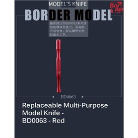 Border Model BD0065 Skalpel modelarski - REPLACEABLE MULTI-PURPOSE MODEL KNIFE - RED