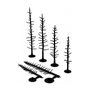 Woodland Scenics Drzewa liściaste od 2.5 do 4 cali / 70 sztuk