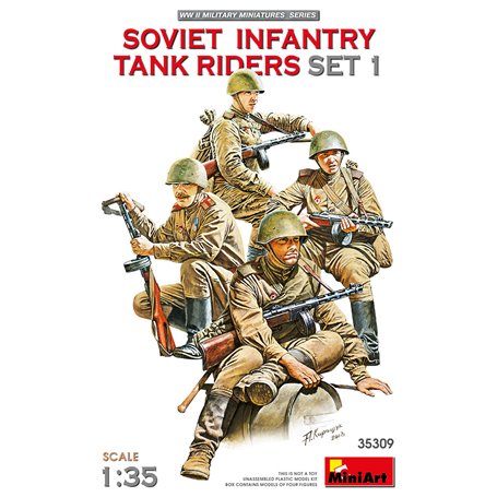 Mini Art 35309 Soviet Infantry Tank Riders set 1.