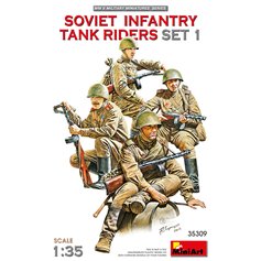 Mini Art 1:35 SOVIET INFANTRY TANK RIDERS - SET 1