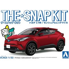 Aoshima 1:32 Toyota C-HR - SENSUAL RED MICA - THE SNAPKIT 