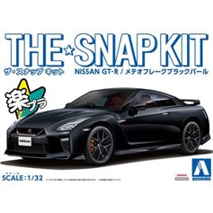Aoshima 1:32 Nissan GT-R - METEOR FLAKE BLACK PEARL - THE SNAPKIT 