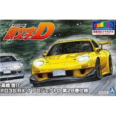 Aoshima 1:24 Mazda FD3S RX-7 Takahashi Keisuke Project D VOL.28 - PREPAINTED