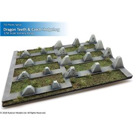 Rubicon Models 1:56 Dragon Teeth & Czech Hedgehog Set