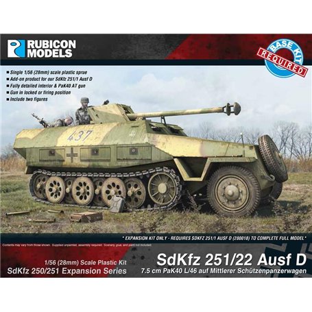 Rubicon Models 1:56 Zestaw dodatków Sd.Kfz.251/22 Ausf D EXPANSION SET 