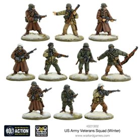 Bolt Action Amerykańska piechota US ARMY VETERANS SQUAD - WINTER