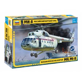Zvezda 7254 1/72 Mil MI-8 Rescue Helicopter