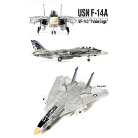Academy 1:72 Grumman F-14A - US NAVY VF-143 PUKIN DOGS