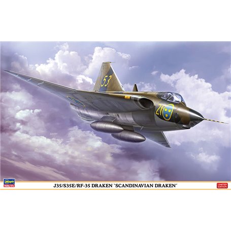 Hasegawa 07482 J35/S35E/RF-35 Draken 'Scandinavian Draken'