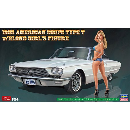 Hasegawa SP441-52241 1966 American Coupe Type T w/Blond Girl's Figure