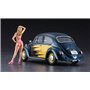 Hasegawa SP445-52245 Volkswagen Beetle Type 1 (1966) "Cal Look" w/Blond Girl's Figure