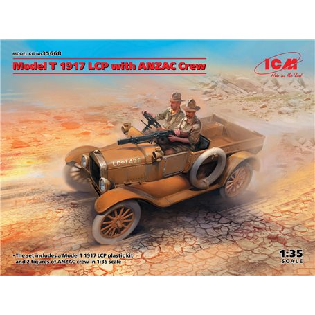 ICM 35668 Model T 1917 LCP with ANZAC Crew