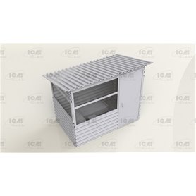 ICM 35901 Chernobyl #1 Radiation monitoring station (ZiL-131KShM truck & 5 figures & diorama base with background) 1/35