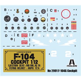 Italeri 2991 1/12 F-104 G COCKPIT